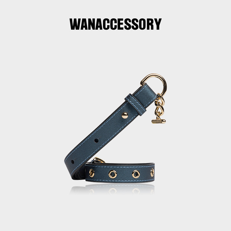 WANACCESSORY万蔻2022秋冬新款牛皮气眼细肩带包包配饰原创设计师,服饰配件/皮带/帽子/围巾,包带,淘宝优惠券,粉丝福利购,淘宝优惠卷
