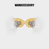 WANACCESSORY万蔻猫头鹰换脸包配饰毛毛面具眼睛原创设计