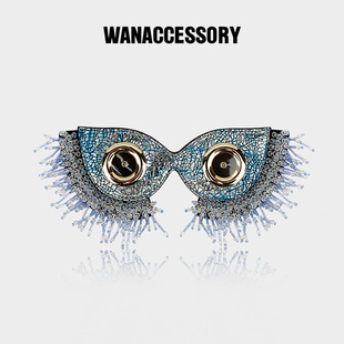 WANACCESSORY万蔻2021新款 猫头鹰换脸包面具眼睛包包配饰原创设计