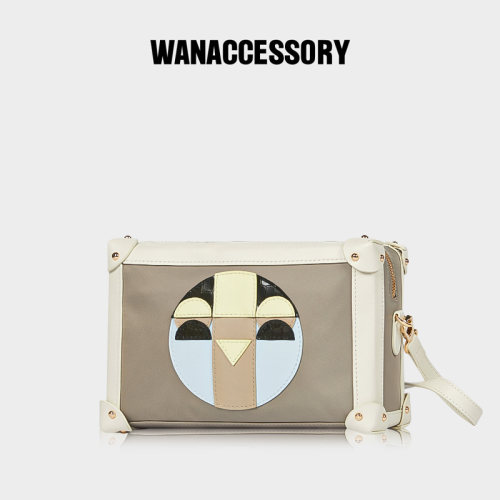 WANACCESSORY万蔻VOW OWL积木猫头鹰尼龙软盒子小方包 原创设计