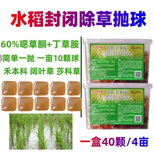 帆邦水尚漂水稻田封闭除草剂水溶球苗前除草恶噁草酮丁草胺封闭球