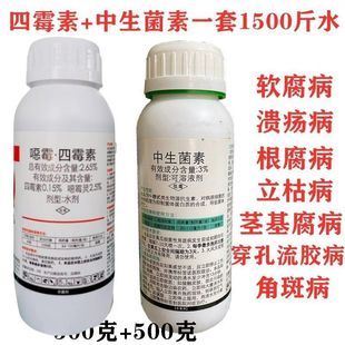 中生菌素四霉素桃树穿孔病流胶病软腐病青枯病柑橘猕猴桃杀菌剂