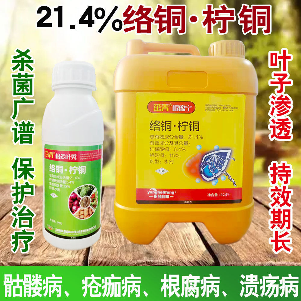 根多叶青柠铜络氨铜草莓柑橘溃