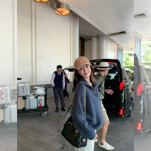 高翻领100纯羊毛针织衫 ire系列 女上衣高领打底毛衣 cchen陈陈