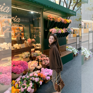 上衣 高领牦牛绒拉毛针织毛衣休闲宽松针织衫 cchen陈陈 时光之恋