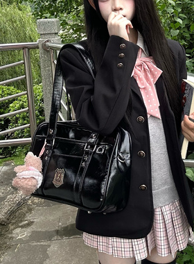 呜咚小铺原创日常百搭二次元通勤学院风jk制服包包女【穗冬高校】