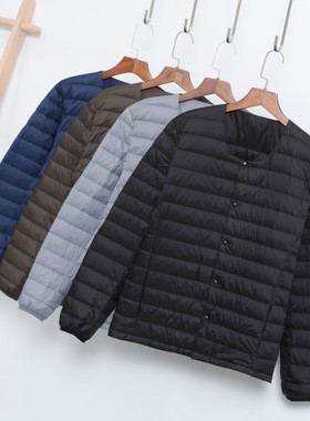 2025秋冬季新款大衣伴侣内穿搭圆领羽绒服男内胆轻薄保暖轻便外套