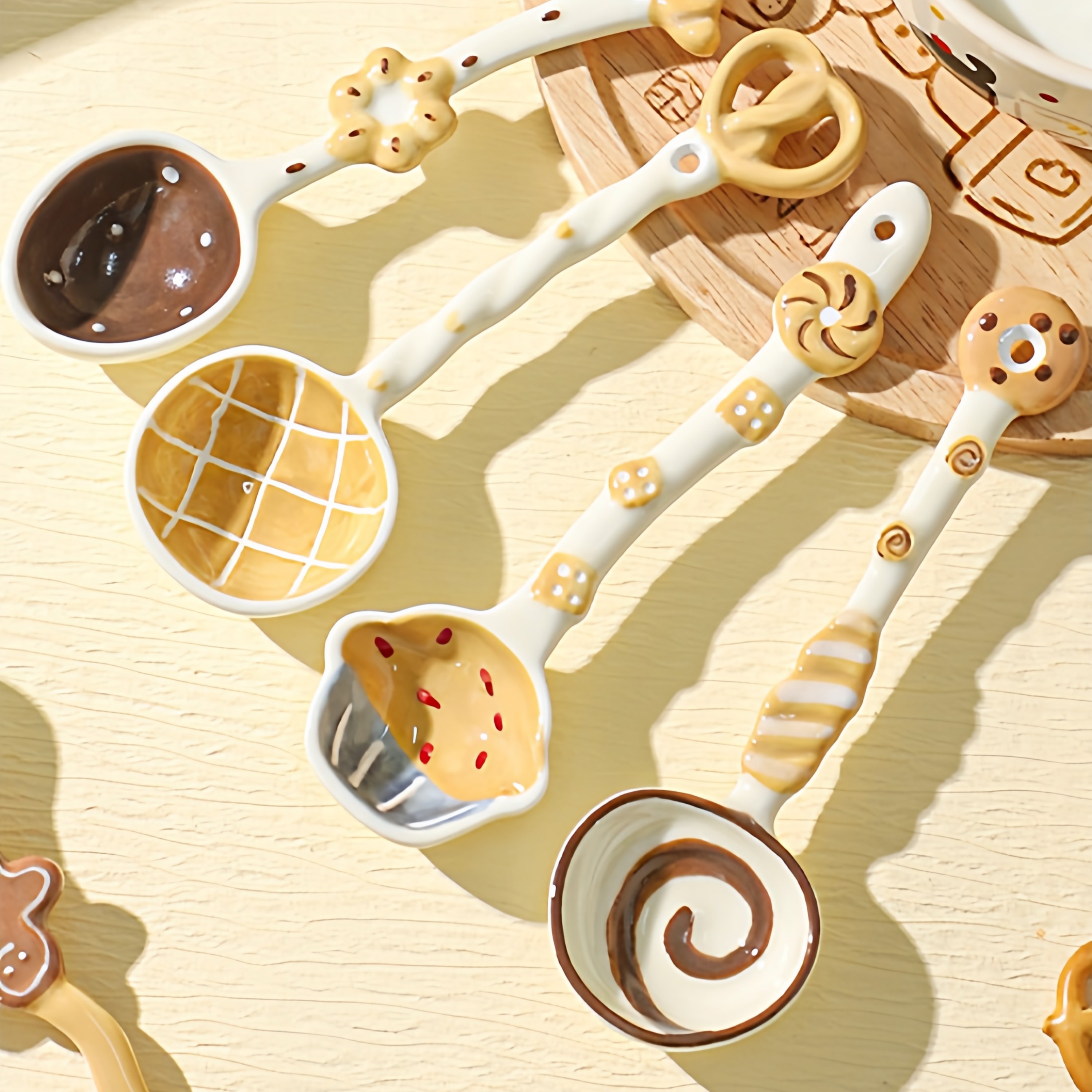 创意陶瓷勺子甜品勺儿童调羹卡通汤匙可爱酸奶勺个人专用汤勺饭勺,餐饮具,调羹/饭勺,淘宝优惠券,粉丝福利购,淘宝优惠卷