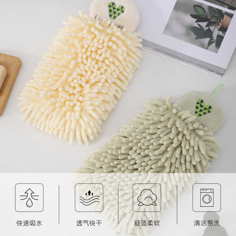 韩式加厚浴室雪尼尔吸水布森柠