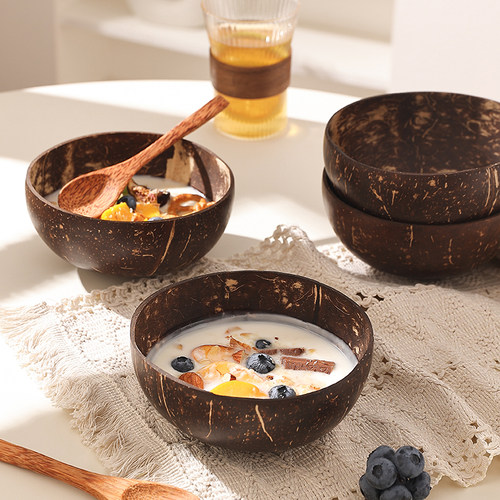 森柠椰子壳东南亚天然椰壳碗