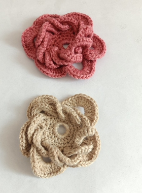 羊绒毛线花手工编织服装配件饰品