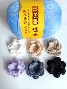 毛线手钩花胸花服装辅料配件