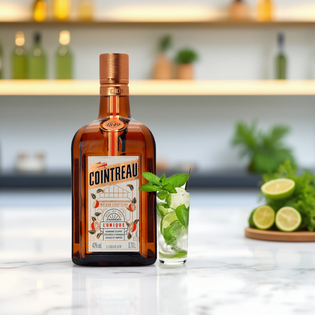 COINTREAU法国君度力娇酒香橙甜酒利口烘焙鸡尾酒基酒洋酒700ml