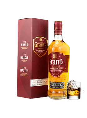 GRANT'S格兰威苏格兰威士忌 700ml 英国烈酒基酒洋酒进口调可乐桶