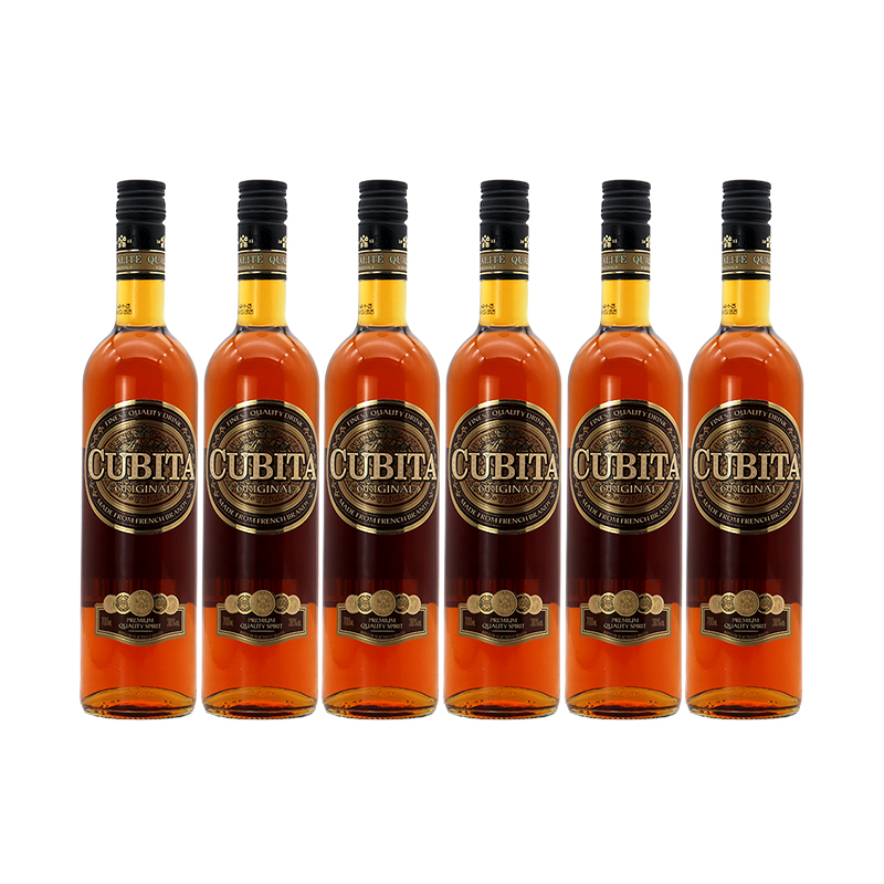 古貝塔杜卡特白蘭地Cubita拉脫維亞洋酒雞尾酒基酒進(jìn)口700ML*6瓶