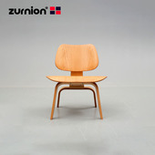 chair休闲椅矮款 zurnion创意设计师家具eames Lcw 精品现代轻奢