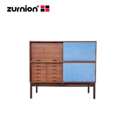 实木创意设计师家具Mid Century Modern Cabinet中世纪现代橱边柜