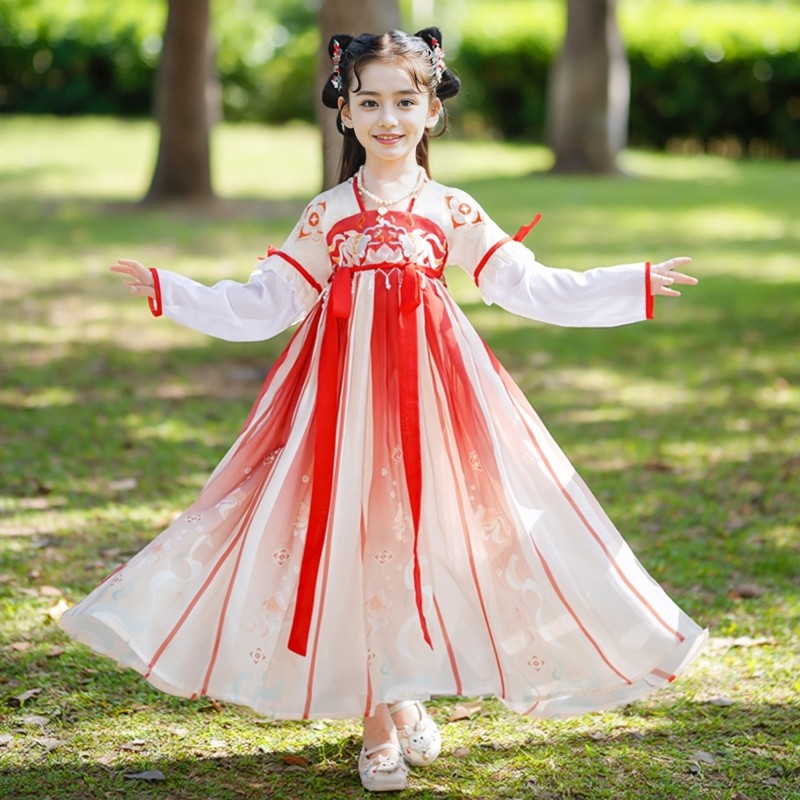 儿童汉服女童汉元素原创超仙襦裙春夏古装古筝演出服公主裙古筝服,童装/婴儿装/亲子装,汉服,淘宝优惠券,粉丝福利购,淘宝优惠卷