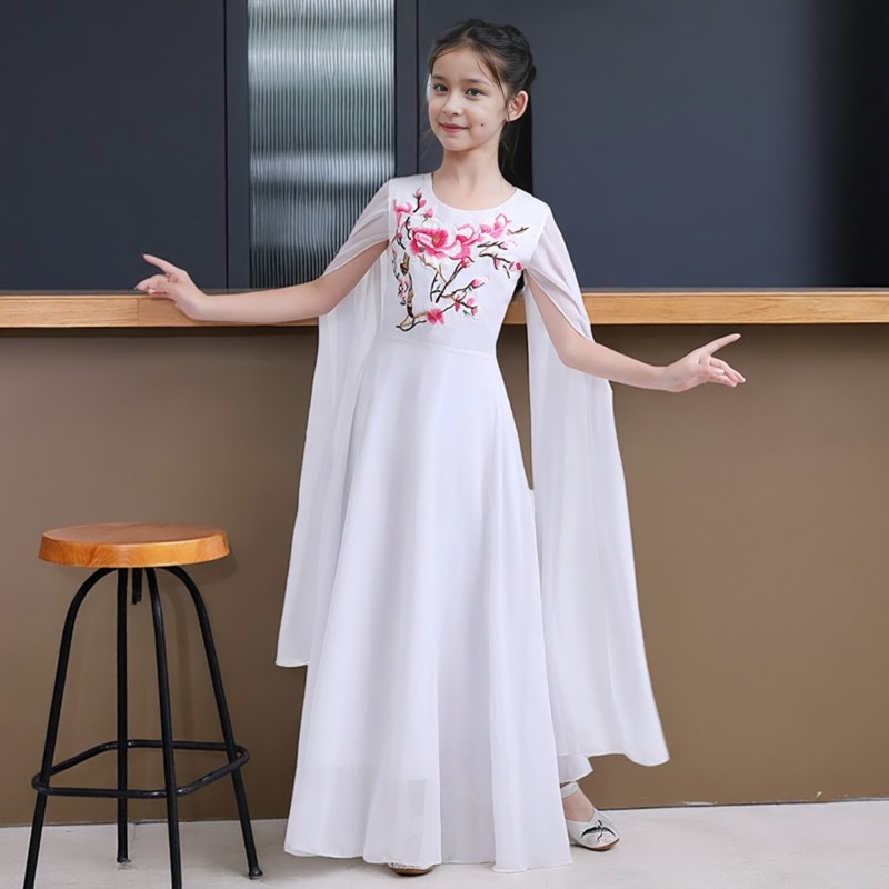 古筝演出服古典合唱服专业女