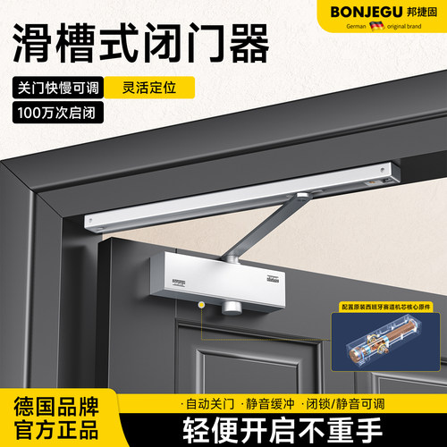 德国邦捷固滑槽式闭门器液压缓冲