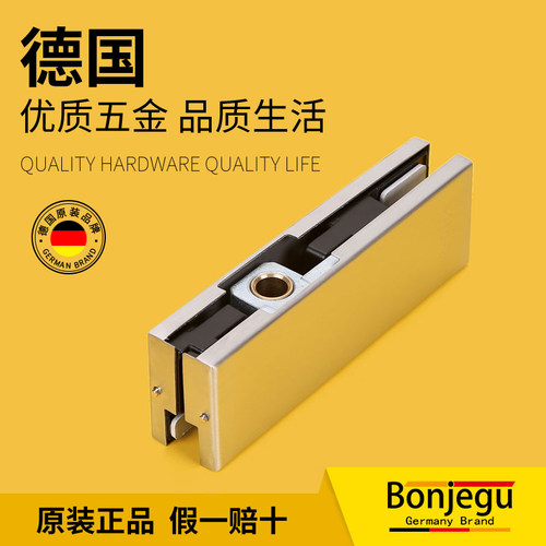 邦捷固活动加厚款哑光银玻璃门