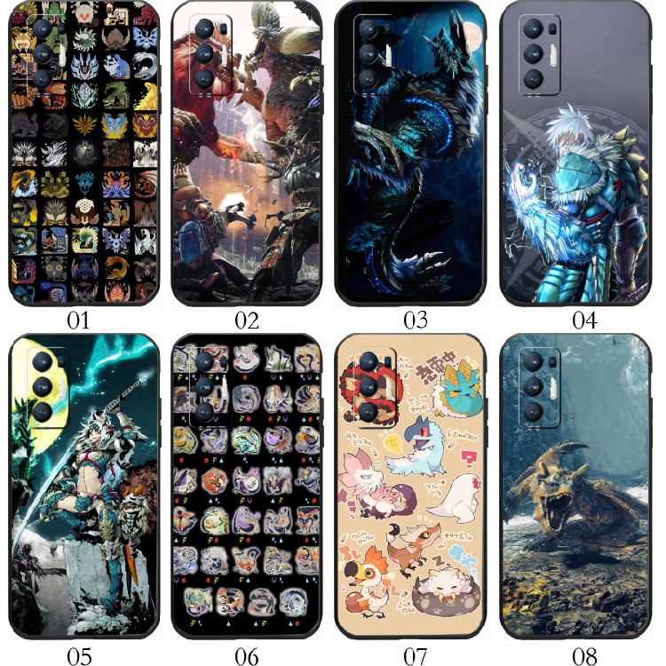 怪物猎人 适用 OPPO Reno4 Pro/6+/K/5 Z/A52/A32/A93/A55/A95/A93s/A11s/A56/A55s/K9/K7x/Find X3手机壳