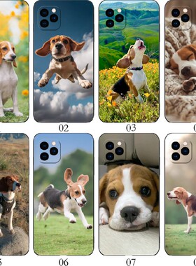 比格犬 适用iPhone苹果15/12/13/14/11/红米Note12/荣耀60 SE/Play 6T/6C/OPPO Find X3/pro/mini手机壳