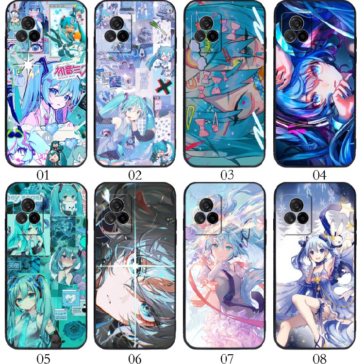 初音未来 适用vivo?Y31s/S7/X60/Y52s/S9/iQOO 7/U3/红米 K60E/K50 Pro/K40S/Civi 1S手机壳