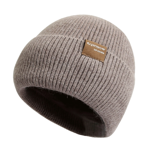 加厚针织毛线帽女冬季保暖加绒套头帽防寒防风包头帽冷帽护耳帽子