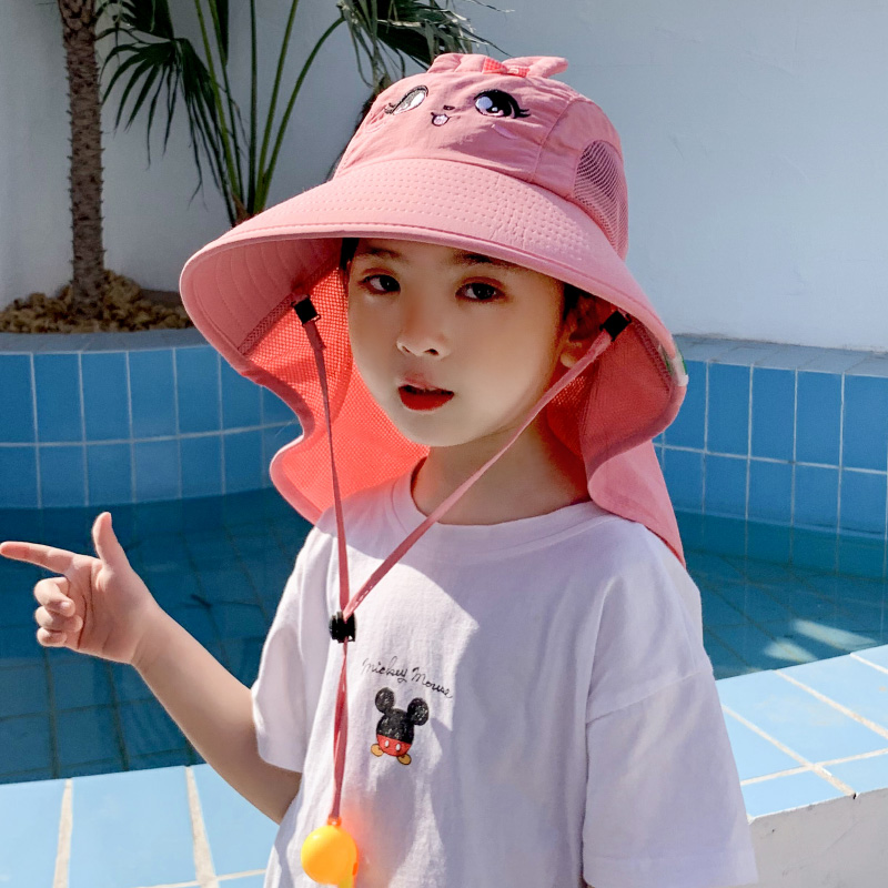 儿童防晒帽夏天遮阳帽女童宝宝图片