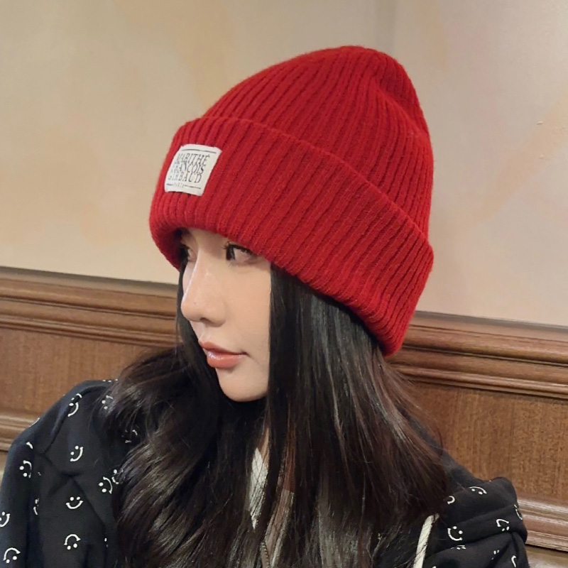 毛线帽户外运动女秋冬加厚保暖帽