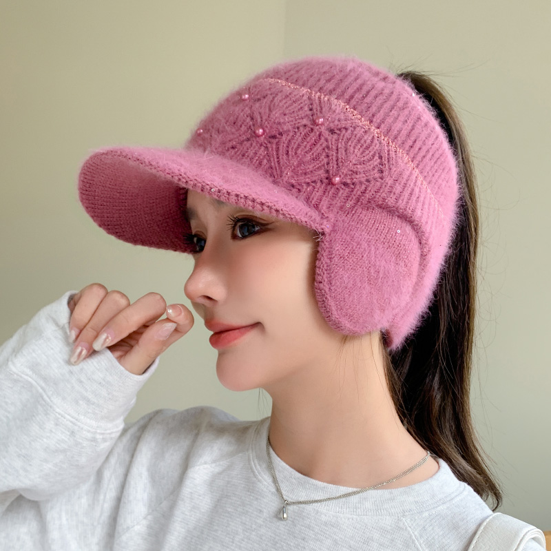 护耳帽骑车保暖女秋冬加绒帽子