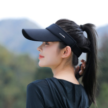空顶棒球帽女夏季薄款帽子速干防晒遮阳帽骑车透气鸭舌帽女太阳帽