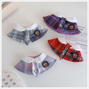 仅售衣服】比奇堡的居民娃衣服打工鱼娃衣酷酷鱼娃衣着替格纹披肩