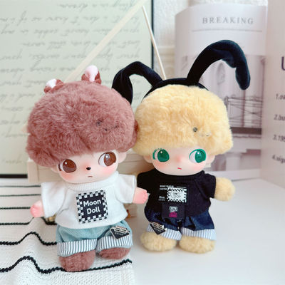 仅售衣服】DIMOOWORLD搪胶挂件娃衣布鲁托奇奇和蒂蒂高飞牛仔外套