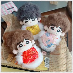 娃衣迷你衣服5cm娃衣娃帽5厘米7cm动物体海星体新年肚兜围兜红色