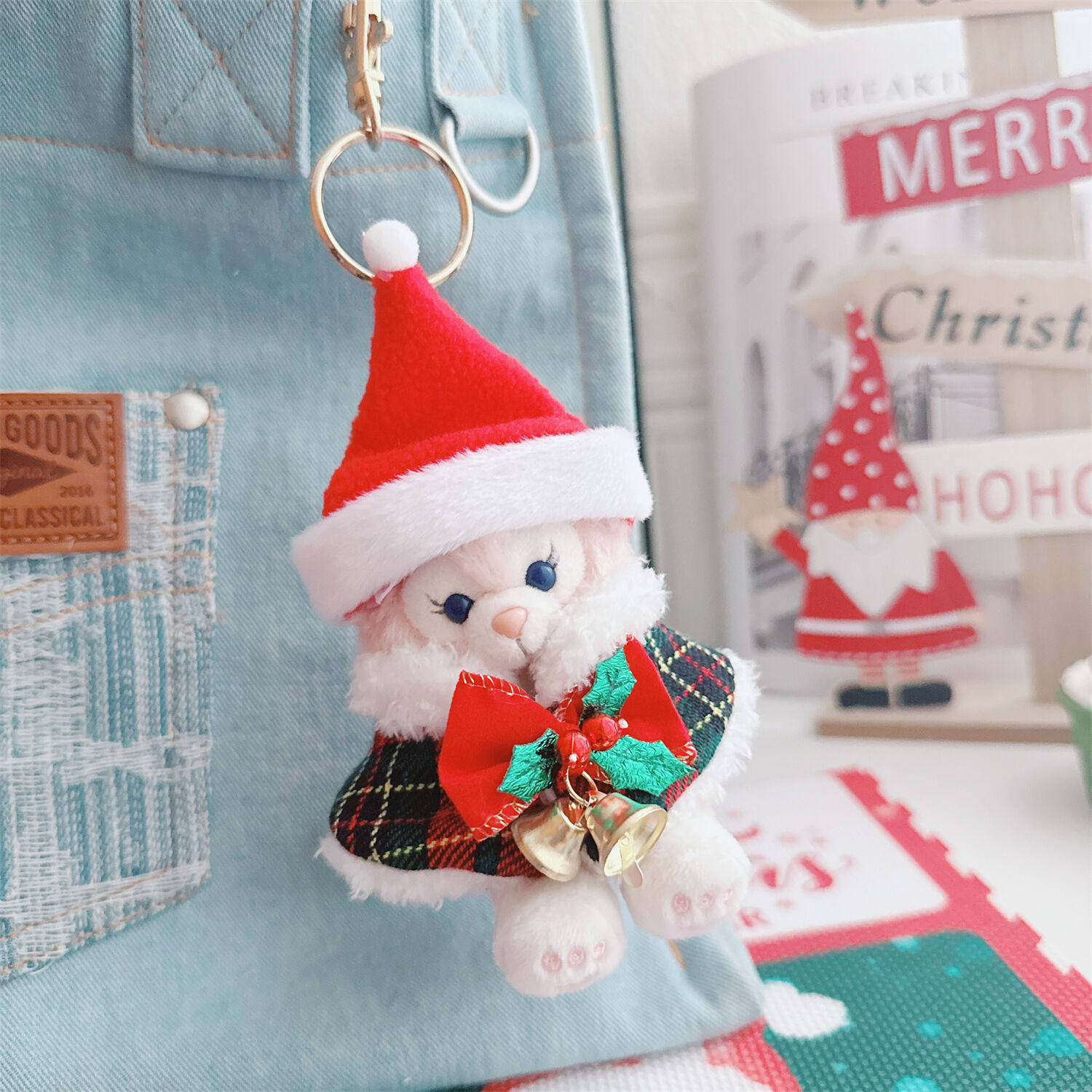 4.0拉布布娃衣10cm娃衣飞行员狗大笨狗自嘲熊雪莉玫圣诞帽子披肩