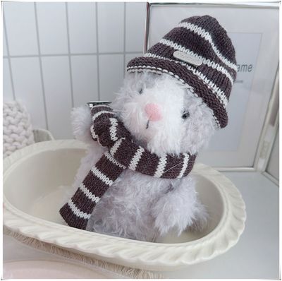 仅衣服】jellycat18cm厘米little卷毛小猪羊狗猫咪雪人帽子围巾