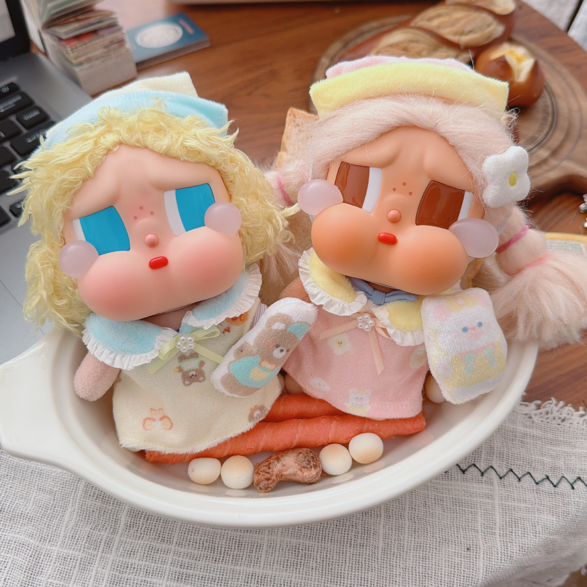 仅售衣服】crybaby娃衣眼泪工厂哭娃搪胶衣服盲盒公仔着替睡衣