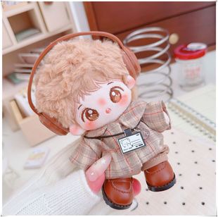 10cm棉花娃娃衬衫外套裤帽周可可/捶捶体15厘米娃衣格外好看套装