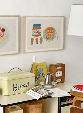 北欧ins风餐厅电表箱装饰画电箱遮挡小清新美食奶茶店面包房挂画