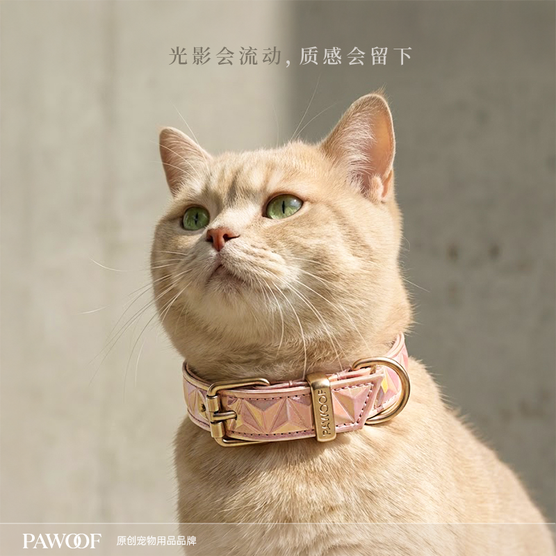 酷极猫咪PU皮项圈放丢失猫脖子装配饰品颈环可调节宠物时尚用品