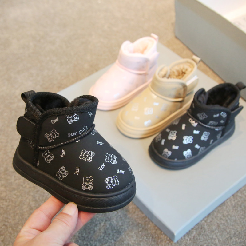 冬季新款儿童雪地靴加绒加厚保暖棉鞋男女童短靴宝宝防滑软底棉靴,童鞋/婴儿鞋/亲子鞋,雪地靴,淘宝优惠券,粉丝福利购,淘宝优惠卷