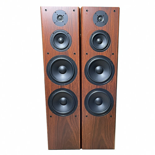 三分频双低音hifi无源木质音箱