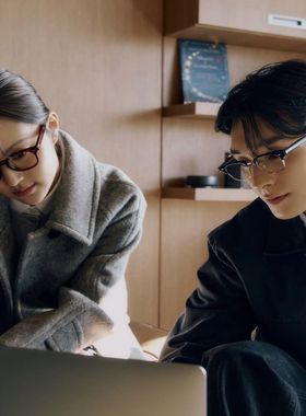 韩国正品ACCRUE复古半框板材可配近视眼镜框架男女同款NOS-04