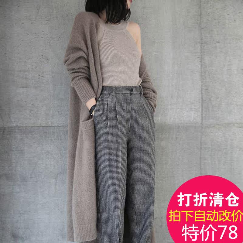 2018秋冬新款羊绒大衣女中长款毛衣加厚韩版宽松外套针织开衫外搭在类目 女装/女士精品, 毛针织衫中 - 来自Buy2taobao.com提供专业的淘宝代购服务