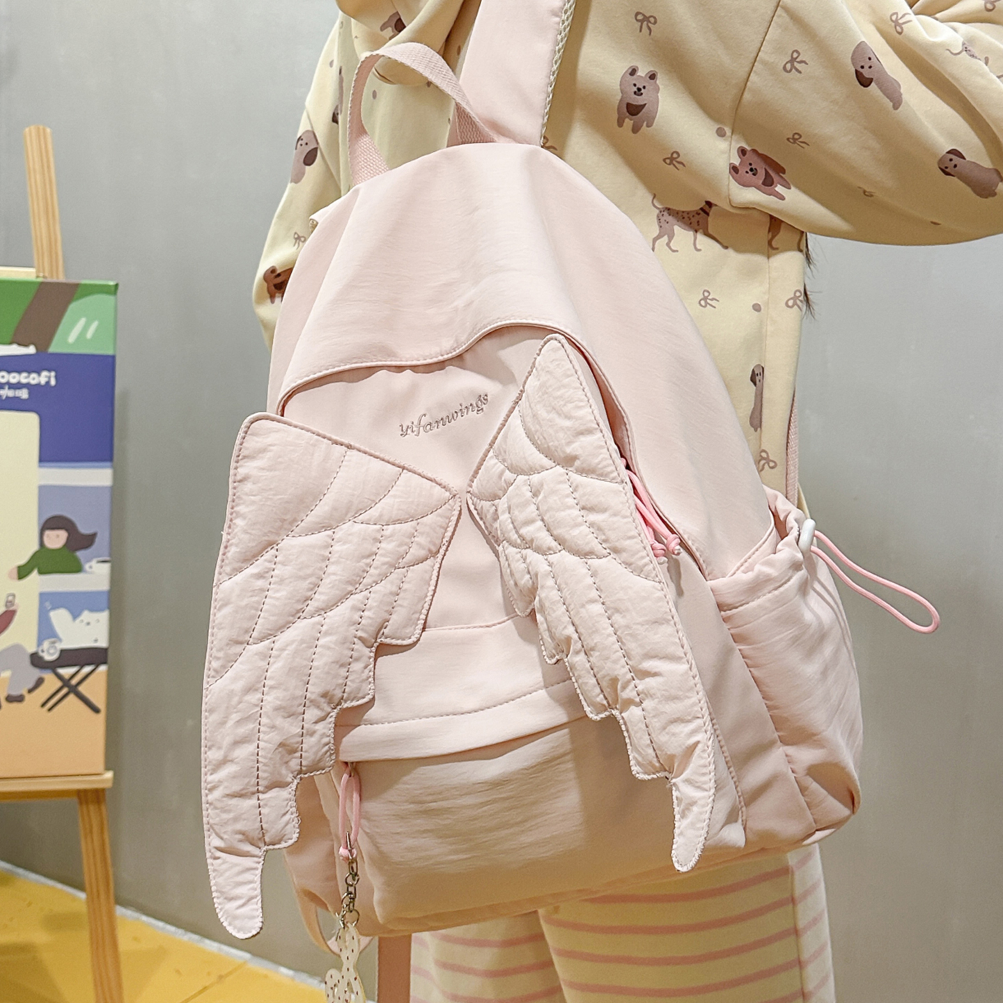 儿童背包女孩研学休闲秋游短途旅行双肩包中小学生补课书包一年级