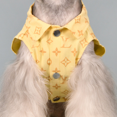 大中小型犬牛仔时尚潮牌马甲百搭