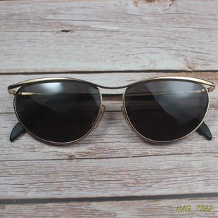 防紫外线墨镜2色PC9004 潮款 外贸复古金属眉镜猫眼款 太阳眼镜时尚
