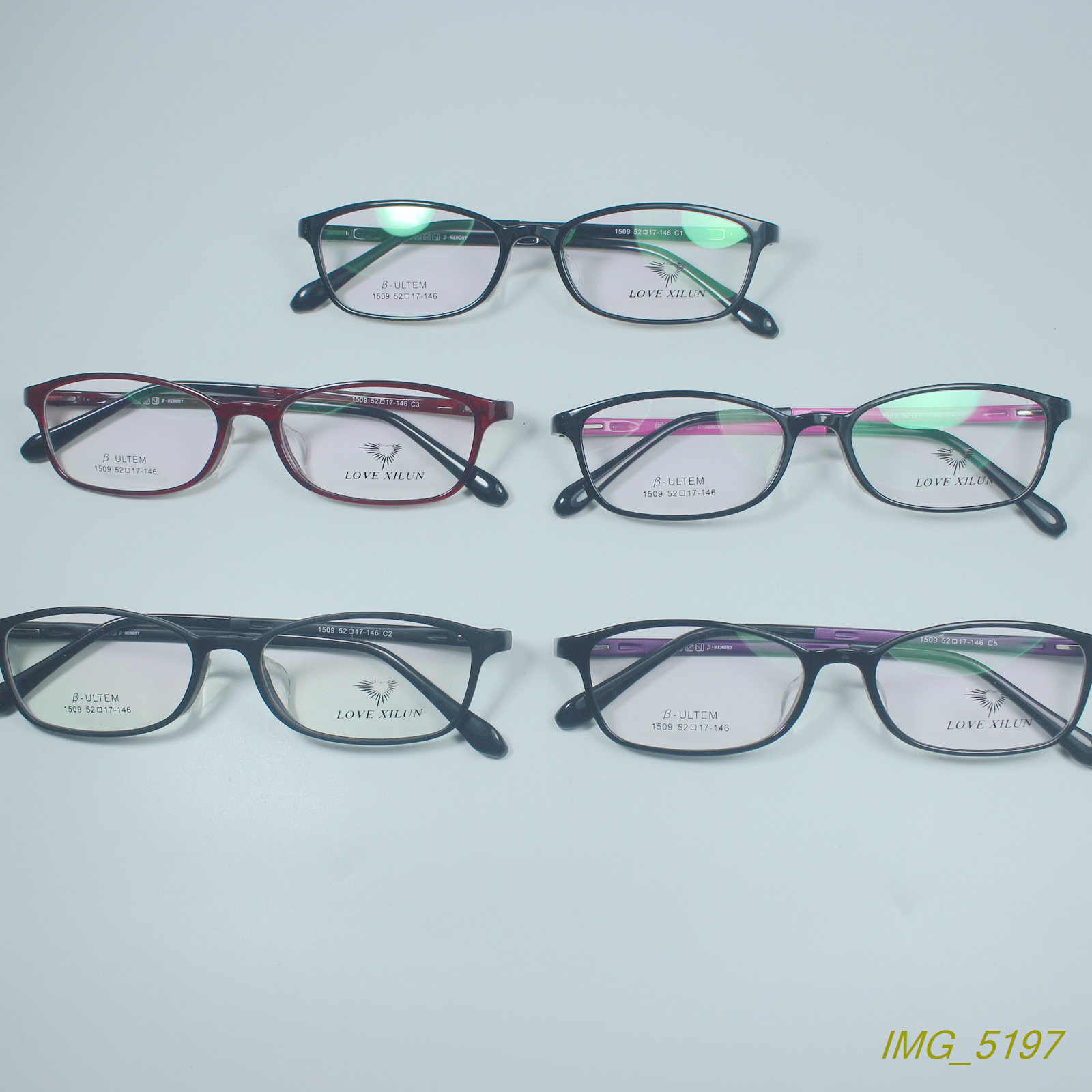 新货正品超轻塑钢硅胶鼻托ULTEM基本款近视眼镜框光学架多色1509